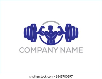 GYM Logo or Icon Design Vector Image Template