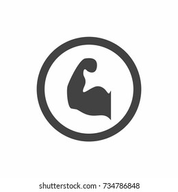 Gym logo icon  flat style vector illustration