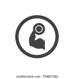 Gym logo icon  flat style vector illustration