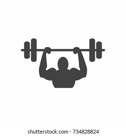 Gym logo icon  flat style vector illustration