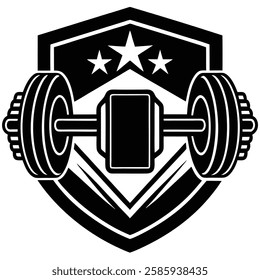 Gym logo icon vector silhouette