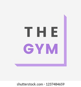 The gym logo inspiration vector
