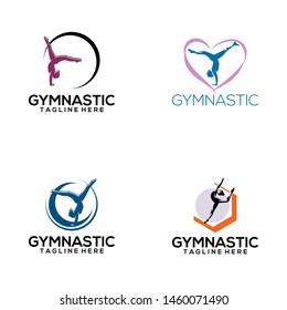 Gym logo template vector. Healthy sport logo
