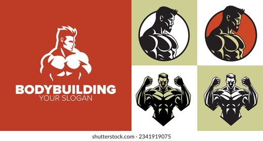 Gym Logo Vector Bundle: Elevate Your Fitness Business with Powerful Logos and Bodybuilding Concept Designs