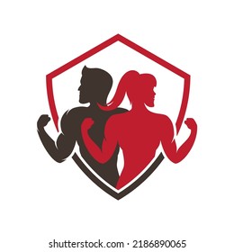 Gym logo vector design template