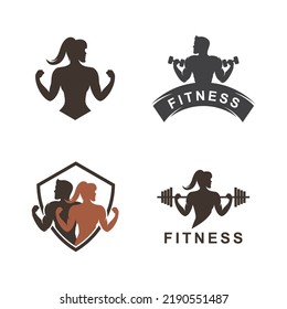 Plantilla de diseño vectorial del logotipo de gimnasio