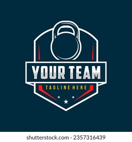 Gym logo vector illustration emblems, Fitness labels and design template