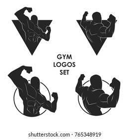 GYM Logos Vector Illustration Set