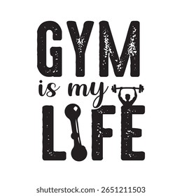Gym love Fitness Gym life with parches for  t shirts and others uses