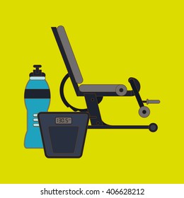 Gym machine design , vector illustration