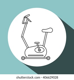 Gym machine design , vector illustration