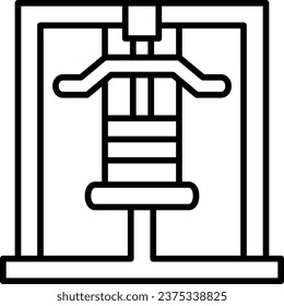 Gym Machine vector icon. Can be used for printing, mobile and web applications.