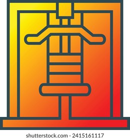 Gym Machine vector icon. Can be used for printing, mobile and web applications.