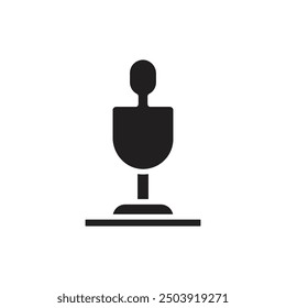 Gym Mannequin Filled Icon Vector Illustration