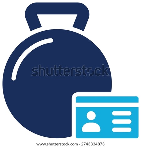 Gym Membership Icon Element For Design