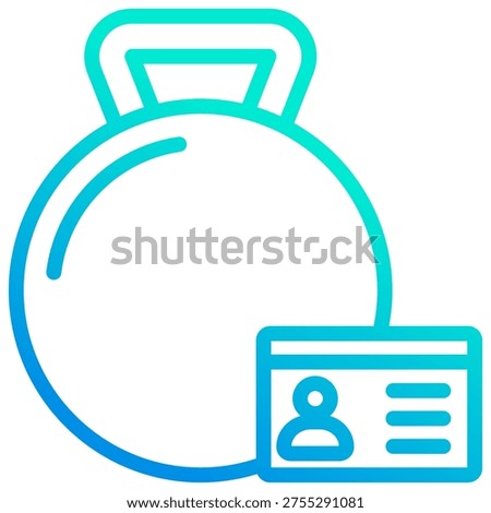 Gym Membership Icon Element For Design