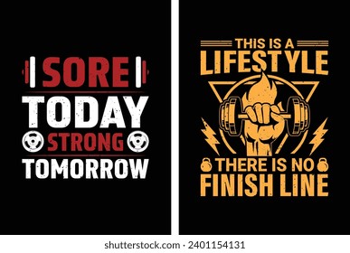 Gym motivational quote with grunge effect and barbell. Workout inspirational Poster. Vector design for gym, textile, posters, t-shirt, cover, banner, cards, cases etc.