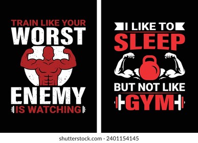 Gym motivational quote with grunge effect and barbell. Workout inspirational Poster. Vector design for gym, textile, posters, t-shirt, cover, banner, cards, cases etc.