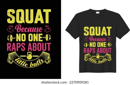 Gym motivational quote Vector graphics T shirt design. inspirational typography, fitness  Grunge effect and barbell. Print fort-shirt, card, poster, gift, Greeting Card, textile,  black background.