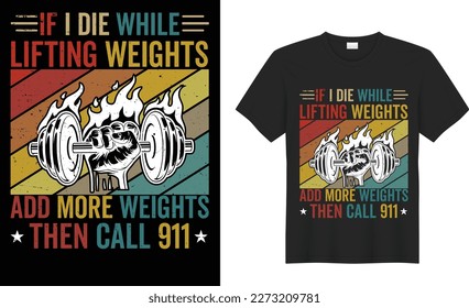 Gym motivational quote Vector graphics T shirt design. inspirational typography, fitness  Grunge effect and barbell. Print fort-shirt, card, poster, gift, Greeting Card, textile,  black background.