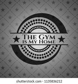 The Gym is My Home dark emblem. Retro