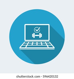 Gym page - Vector icon for computer website or application