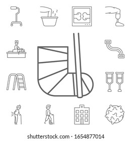 Gym, physiotherapy, leg icon. Physiotherapy icons universal set for web and mobile