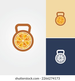 Vector de diseño de logotipo Gym Pizza