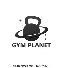 Diseño de plantillas de logotipos planetarios de gimnasio