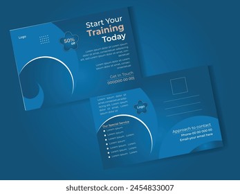 gym post card design,marketing post card design,creative post card design