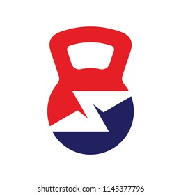 Gym Power logo vector, Fast Gym logo template