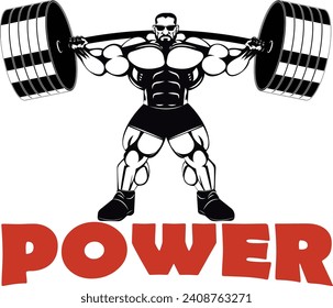 Gym Power Vector T Shirt Design