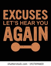 Gym quote motivational design for t-shirt, poster, banner