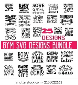 Gym Quotes SVG Designs Bundle. Gym quotes SVG cut files bundle, Gym quotes t shirt designs bundle, Quotes about Funny ,workout  ant Funny cut files, Family eps files, workout SVG bundle
