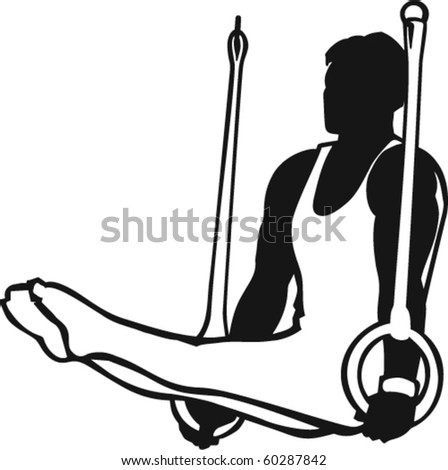 Gym Rings Vector Illustration