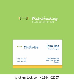 Gym rod  logo Design with business card template. Elegant corporate identity. - Vector
