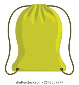 Gym sack with closing string mockup featuring a simple design, ideal for sports or casual everyday use