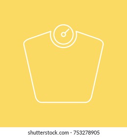 Gym Scale vector line icon. eps-10