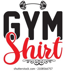 diseño de camiseta de la camisa del gimnasio, archivo vectorial.
