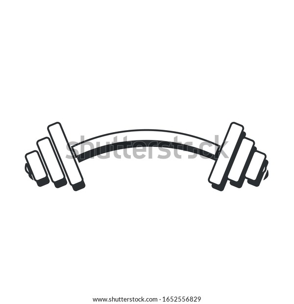 Gym Sign Dumbbell Gym Sign Dumbbell Stock Vector (Royalty Free ...