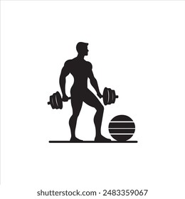 gym  silhouette vector design eps