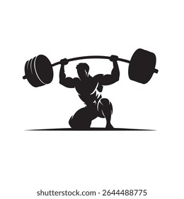 gym silhouettes , Fitness exercise silhouettes