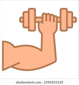 Gym Simple Icon Vector Concept
