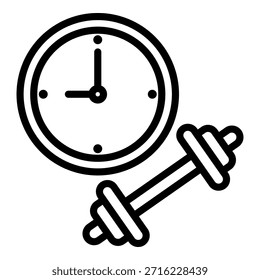 Coleção de Ícones de Vetor Simples da Academia