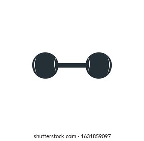 gym small middle weight lift barbel vector logo design template