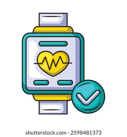 GYM smartwatch icon design. Vector design