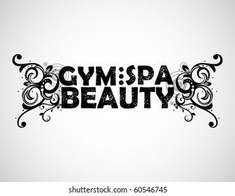 gym, spa and beauty background