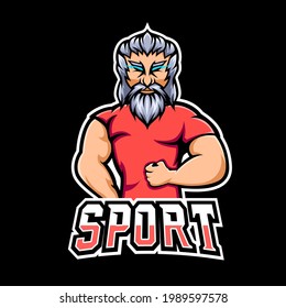 Gym sport or esport gaming mascot logo template, for your team