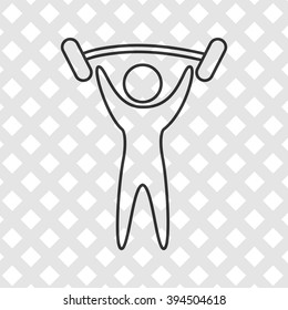 gym sport icon design 