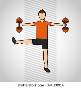 gym sport icon design 